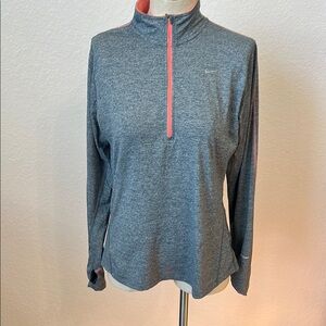 Nike Women's Gray Long Sleeve Top medium